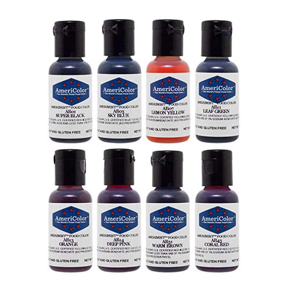 AmeriColor Amerimist Set Of All 8 Colour Kit - Airbrush Colours 0.65oz 3 AmeriColor Amerimist Set Of All 8 Colour Kit - Airbrush Colours 0.65oz - Image 3