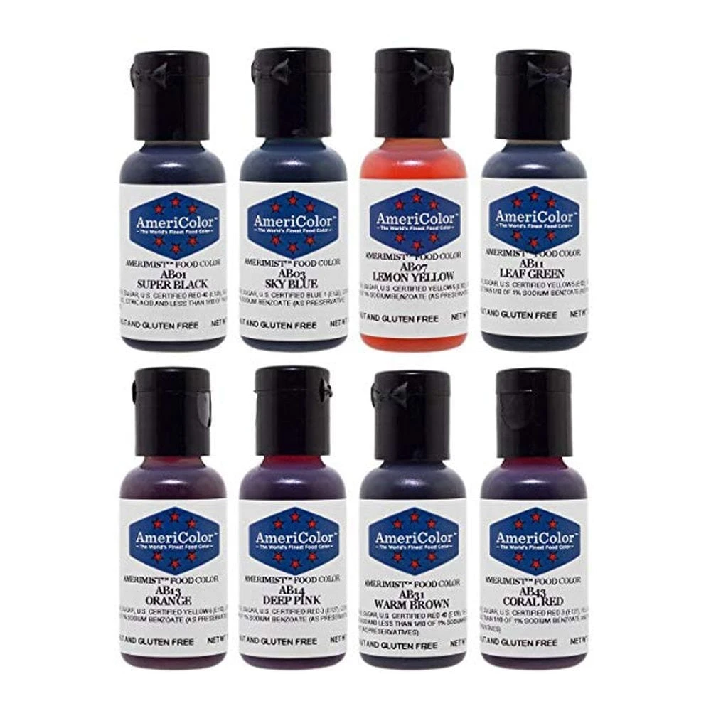 AmeriColor Amerimist Set Of All 8 Colour Kit - Airbrush Colours 0.65oz 4 AmeriColor Amerimist Set Of All 8 Colour Kit - Airbrush Colours 0.65oz - Image 4