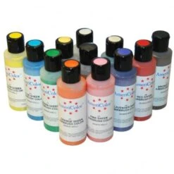 AmeriColor Full Set Of 12 - Sheen AmeriMist Airbrush Colour - 4.5oz Bottles