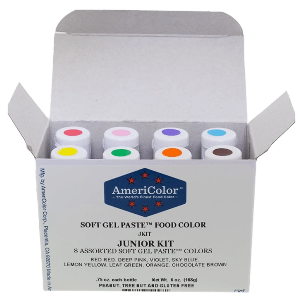 AmeriColor Junior Kit - Soft Gel Paste Colour 0.75oz 1 AmeriColor Junior Kit - Soft Gel Paste Colour 0.75oz
