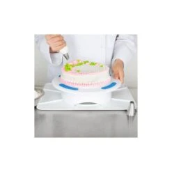 Ateco 12" Or 12" X 16" Two Sided Revolving Plastic Cake Stand / Turntable - 609
