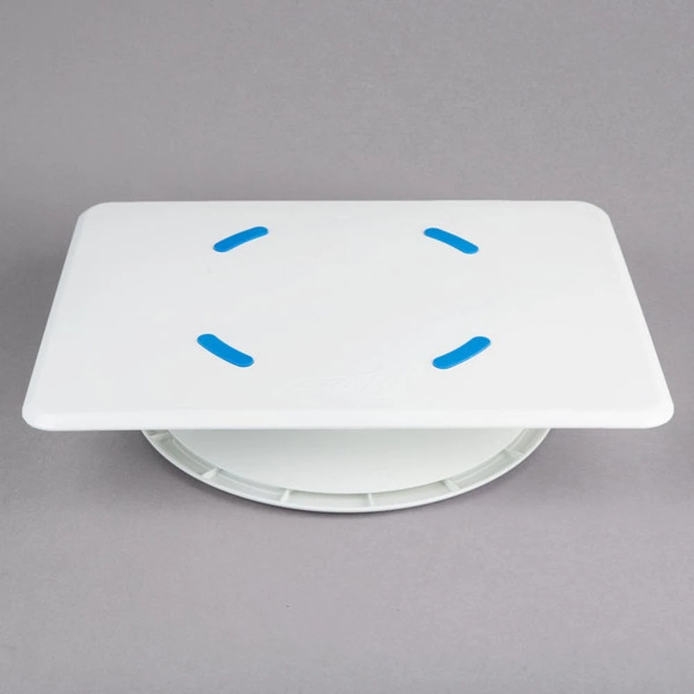 Ateco 12" Or 12" X 16" Two Sided Revolving Plastic Cake Stand / Turntable - 609 2 Ateco 12" Or 12" X 16" Two Sided Revolving Plastic Cake Stand / Turntable - 609 - Image 2
