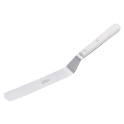 Ateco Stainless Steel Offset Spatula With White Handle