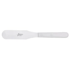 Ateco Stainless Steel Straight Spatula With White Handle - 6"