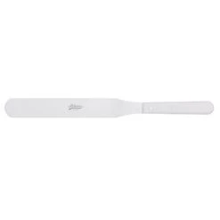 Ateco Stainless Steel Straight Spatula With White Handle - 9.75"