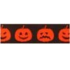 Berisford Ribbon Halloween Pumpkins Satin Ribbon - 25mm X 20M