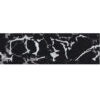 Berisford Ribbon Marble Black / Silver Double Faced Satin Ribbon - 25mm X 20M