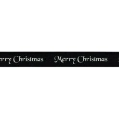 Berisford Ribbon Merry Christmas Silver Double Faced Satin Ribbon 20 Meters - 10mm X 20M