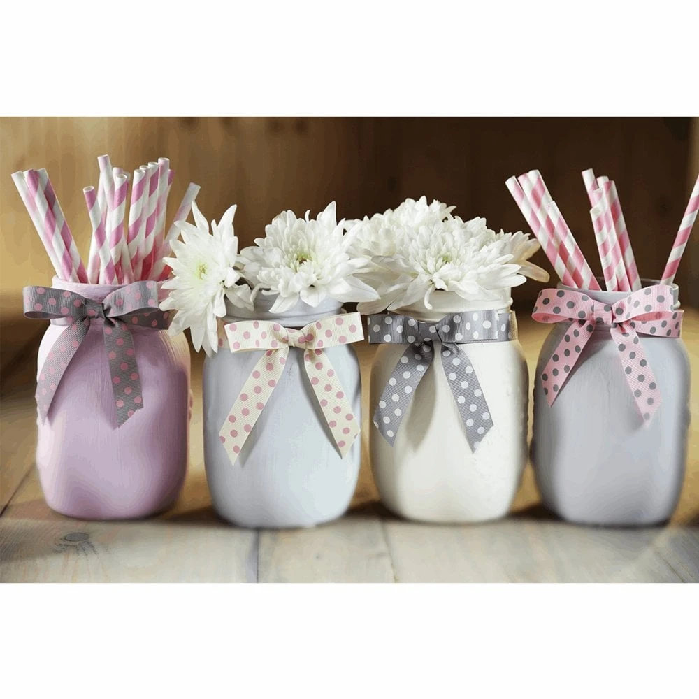 Berisford Ribbon Spotty Grosgrain Pink/Grey Colour No.16 Ribbon - 15mm X 20M 2 Berisford Ribbon Spotty Grosgrain Pink/Grey Colour No.16 Ribbon - 15mm X 20M - Image 2