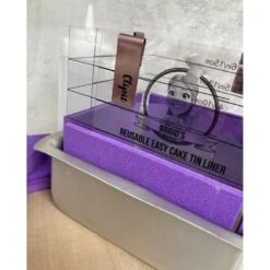Brigids Cake Room Reusable Easy Cake Tin Liner - Square Ganaching Kit -Silikomart Store brigids cake room reusable easy cake tin liner square ganaching kit p13280 46300 image