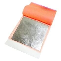 Cake Craft Company 25 Count, Original 100% Edible Silver Leaf Transfer Sheets - Premium Quality