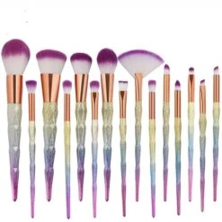 Blush Powder Pastel Blend Brush Set Of 15 - Ideal For Gift
