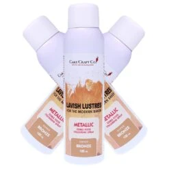 Lavish Lustres Bronze - 'Lavish Lustre' Edible Food Colouring Metallic Lustre Decorating Spray 400ml