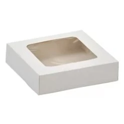 Cake Craft Company Cup Cake Plain Window Box - 152 X 152 X 38mm - Pack Of 25