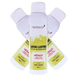 Lavish Lustres Old Gold - 'Lavish Lustre' Edible Food Colouring Metallic Lustre Decorating Spray 400ml