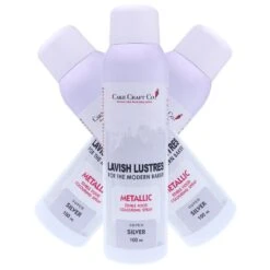 Lavish Lustres Silver - 'Lavish Lustre' Edible Food Colouring Metallic Lustre Decorating Spray 400ml