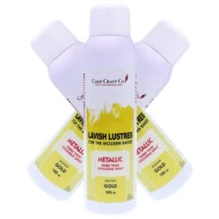 Lavish Lustres Super Gold - 'Lavish Lustre' Edible Food Colouring Metallic Lustre Decorating Spray 400ml