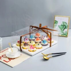 Cake Craft Company White Deluxe Crystal Transparent Cupcake Boxes - Holds 12 14 Cake Craft Company White Deluxe Crystal Transparent Cupcake Boxes - Holds 12 -Silikomart Store cake craft company white deluxe crystal transparent cupcake boxes holds 12 p18619 66418 image