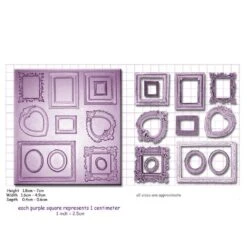Cake Craft Moulds Frames Mini Silicone Mould