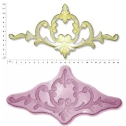 Cake Craft Moulds Scroll #2 Extra Large Silicone Mould