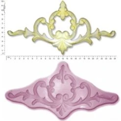 Cake Craft Moulds Scrolls #2 Extra Large Silicone Mould