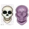 Cake Craft Moulds Smiley Skull Extra Large Silicone Mould