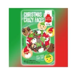 Cake Decor Christmas Crazy Faces - 22g