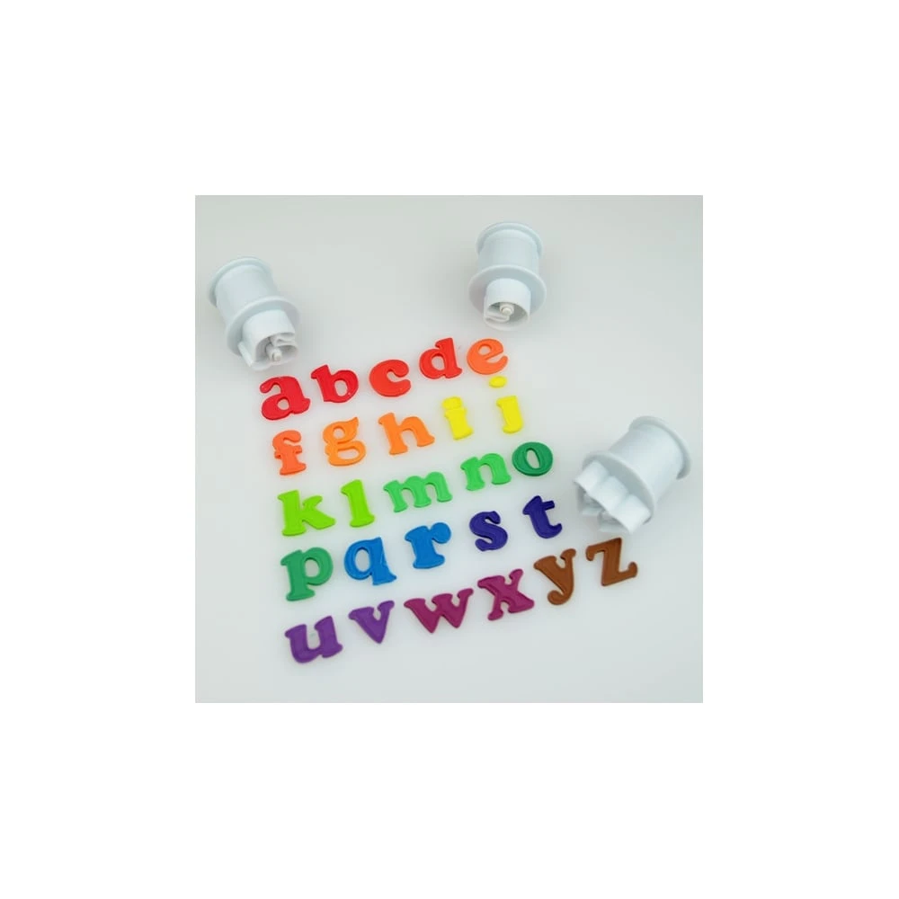 Cake Star Push Easy Mini Cutters - Lowercase - Alphabet Set 26 Piece 1 Cake Star Push Easy Mini Cutters - Lowercase - Alphabet Set 26 Piece