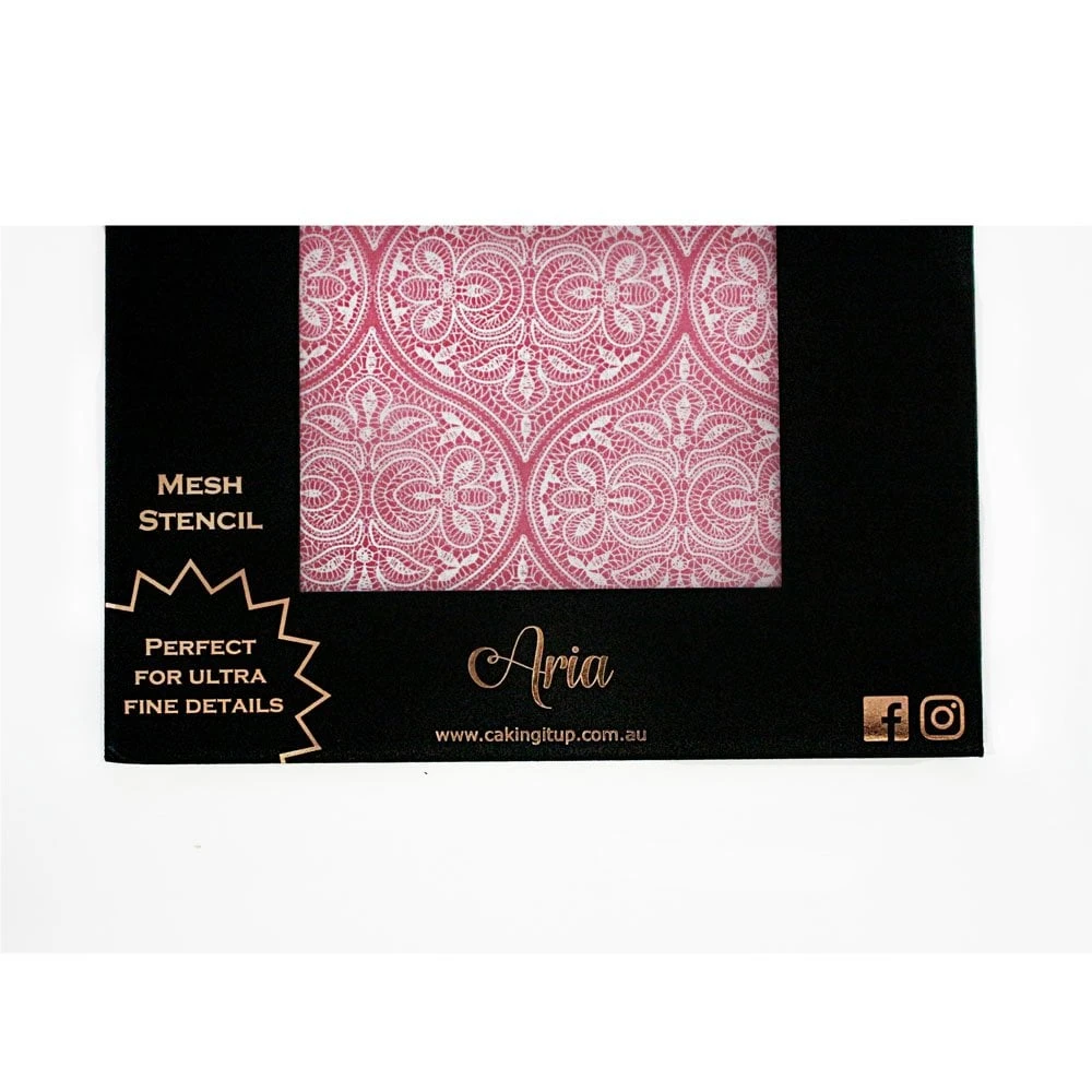Caking It Up ARIA Mesh Cake Stencil By Karen Reeves 3 Caking It Up ARIA Mesh Cake Stencil By Karen Reeves - Image 3