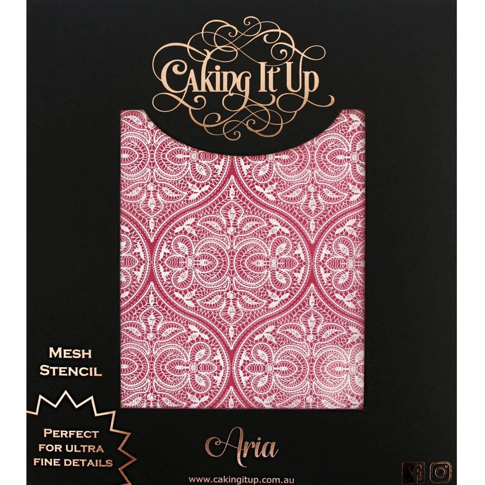 Caking It Up ARIA Mesh Cake Stencil By Karen Reeves 7 Caking It Up ARIA Mesh Cake Stencil By Karen Reeves - Image 7