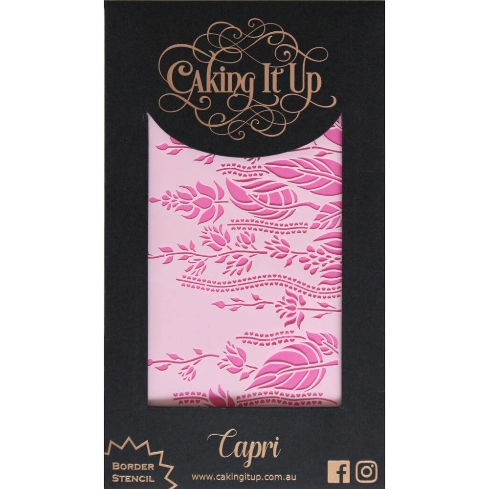 Caking It Up Capri - Cake Stencil By Karen Reeves 1 Caking It Up Capri - Cake Stencil By Karen Reeves