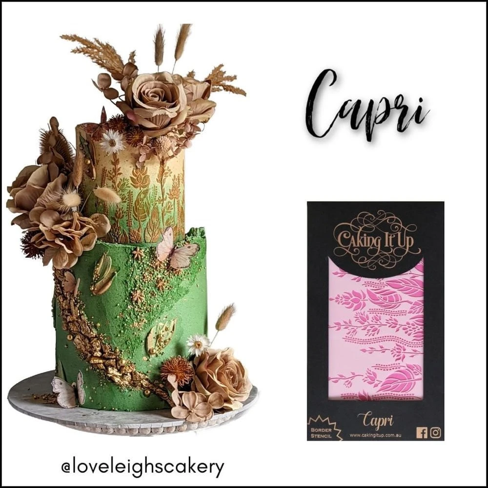 Caking It Up Capri - Cake Stencil By Karen Reeves 2 Caking It Up Capri - Cake Stencil By Karen Reeves - Image 2