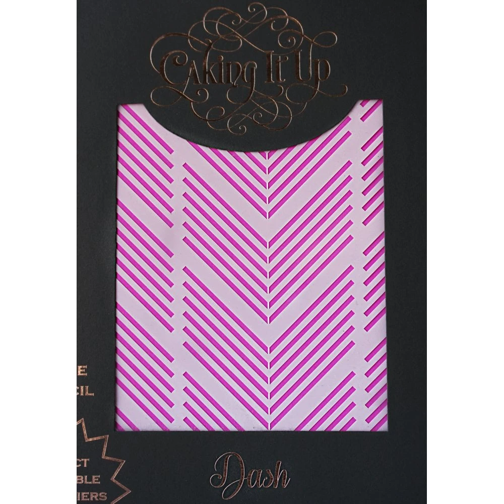 Caking It Up DASH - Cake Stencil By Karen Reeves 1 Caking It Up DASH - Cake Stencil By Karen Reeves