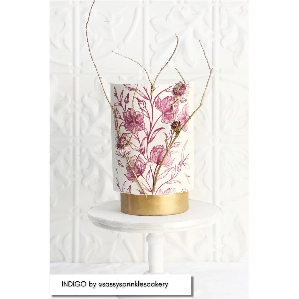 Caking It Up INDIGO Mesh Cake Stencil By Karen Reeves 2 Caking It Up INDIGO Mesh Cake Stencil By Karen Reeves - Image 2