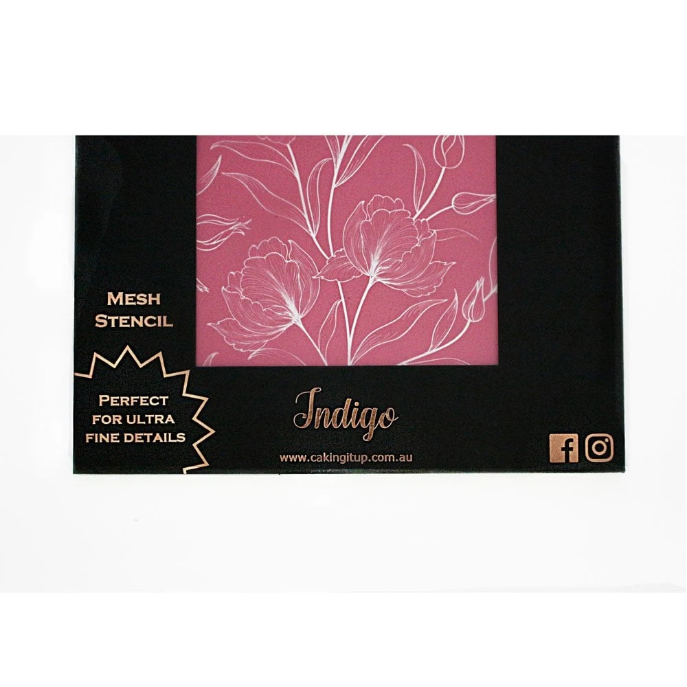 Caking It Up INDIGO Mesh Cake Stencil By Karen Reeves 3 Caking It Up INDIGO Mesh Cake Stencil By Karen Reeves - Image 3