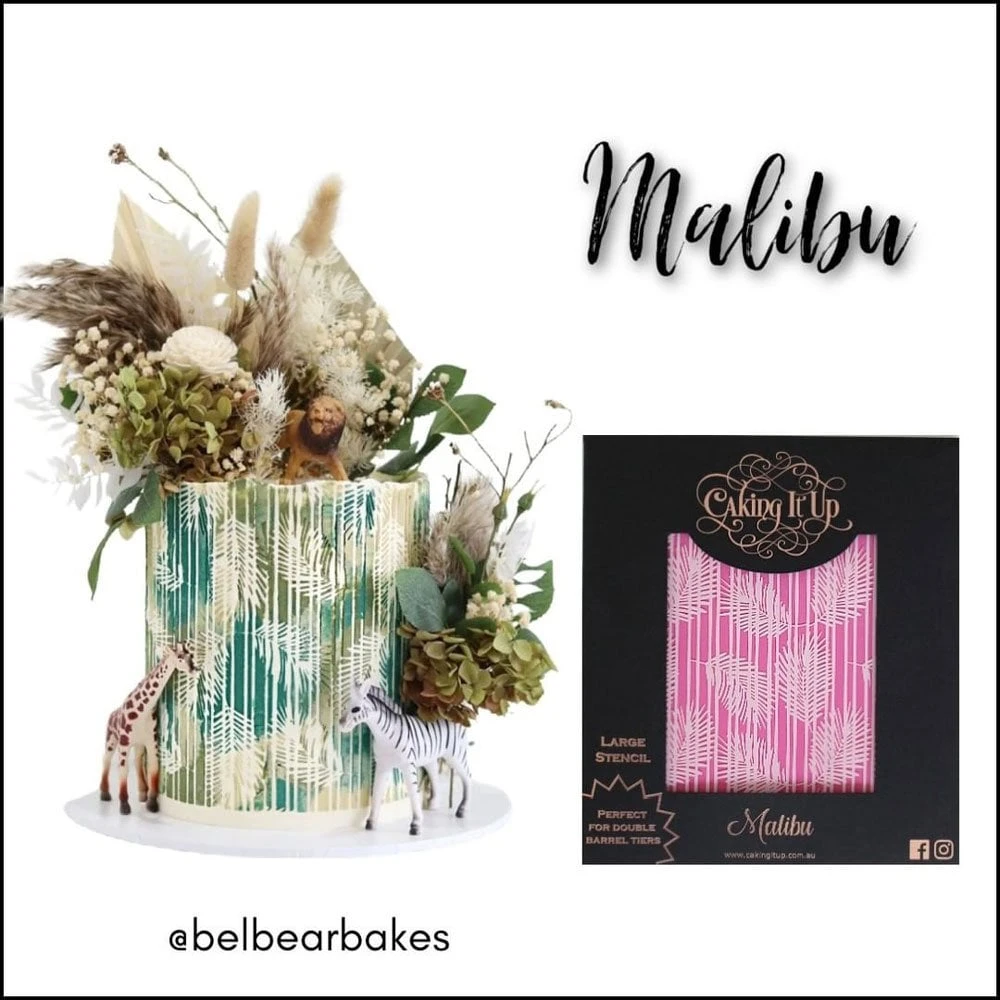 Caking It Up Malibu - Cake Stencil By Karen Reeves 2 Caking It Up Malibu - Cake Stencil By Karen Reeves - Image 2