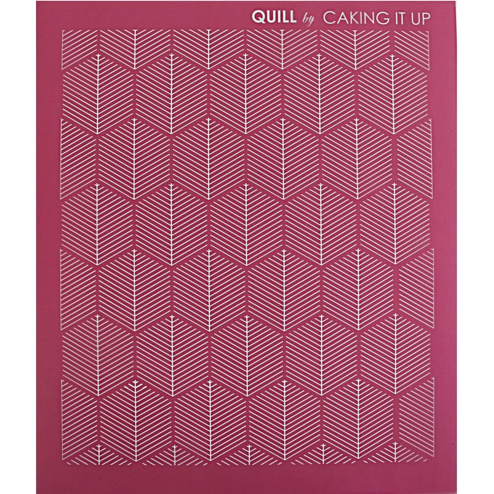Caking It Up QUILL Mesh Cake Stencil By Karen Reeves 4 Caking It Up QUILL Mesh Cake Stencil By Karen Reeves - Image 4