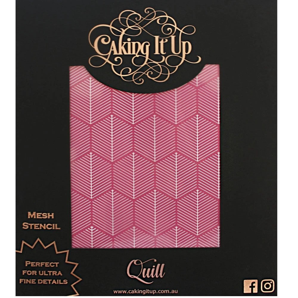 Caking It Up QUILL Mesh Cake Stencil By Karen Reeves 7 Caking It Up QUILL Mesh Cake Stencil By Karen Reeves - Image 7