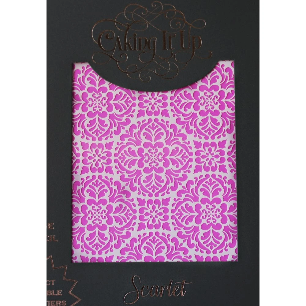 Caking It Up SCARLET - Cake Stencil By Karen Reeves 1 Caking It Up SCARLET - Cake Stencil By Karen Reeves