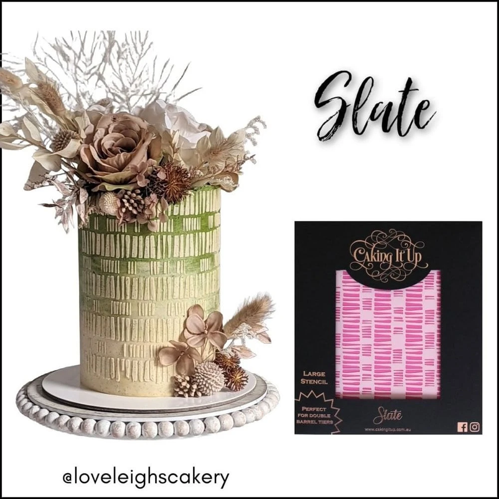 Caking It Up Slate - Cake Stencil By Karen Reeves 2 Caking It Up Slate - Cake Stencil By Karen Reeves - Image 2