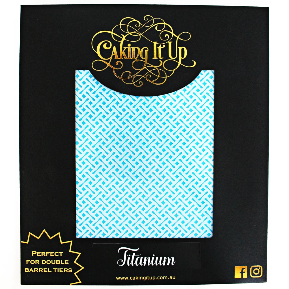 Caking It Up TITANIUM - Cake Stencil By Karen Reeves 1 Caking It Up TITANIUM - Cake Stencil By Karen Reeves