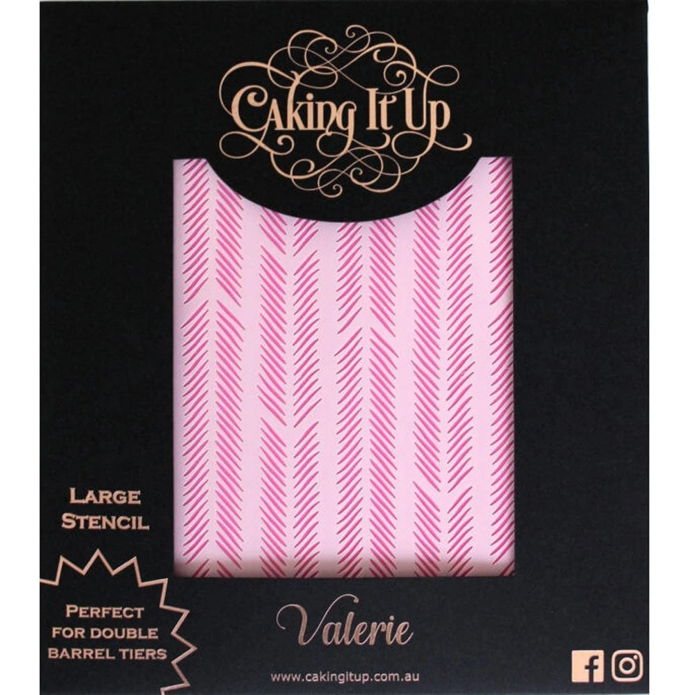 Caking It Up Valerie - Cake Stencil By Karen Reeves 1 Caking It Up Valerie - Cake Stencil By Karen Reeves
