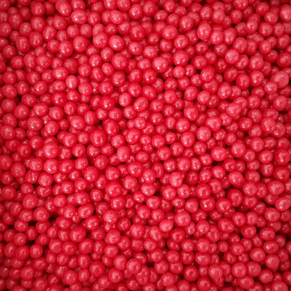 Club Green Sugar Balls Shiny Red 4MM 1 Club Green Sugar Balls Shiny Red 4MM