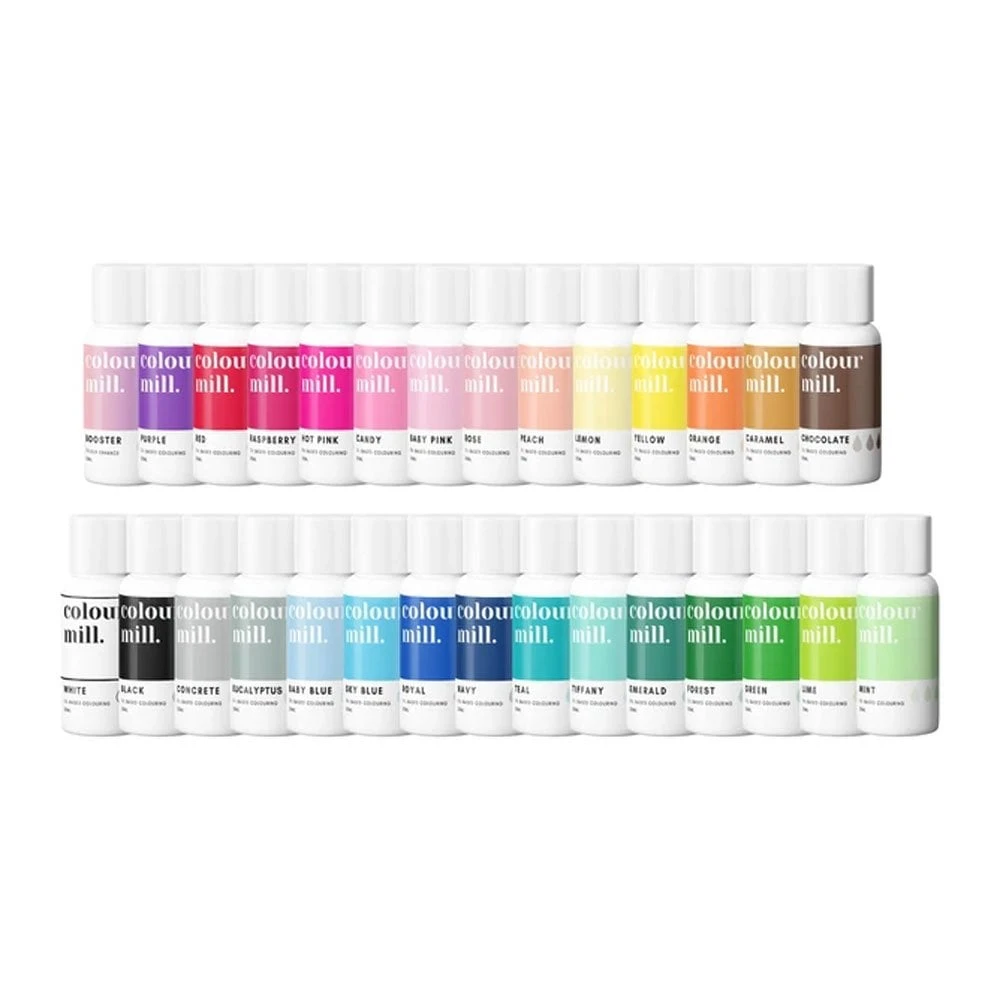 Colour Mill Next Generation Oil Based Food Colouring 20ml - Complete Full Set Of All 40 Colours 1 Colour Mill Next Generation Oil Based Food Colouring 20ml - Complete Full Set Of All 40 Colours