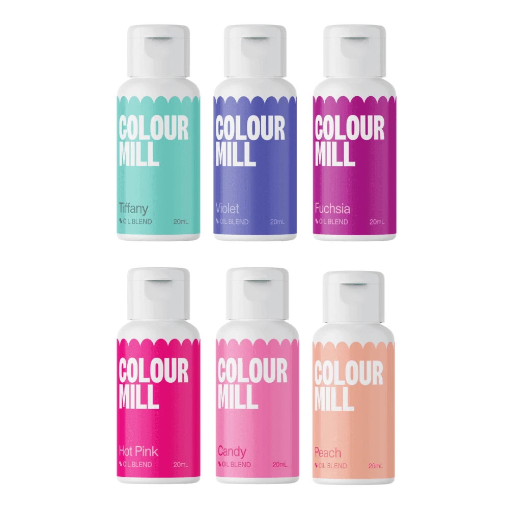 Colour Mill Next Generation Oil Based Food Colouring 20ml - Fairy Tale Pack Of 6 1 Colour Mill Next Generation Oil Based Food Colouring 20ml - Fairy Tale Pack Of 6