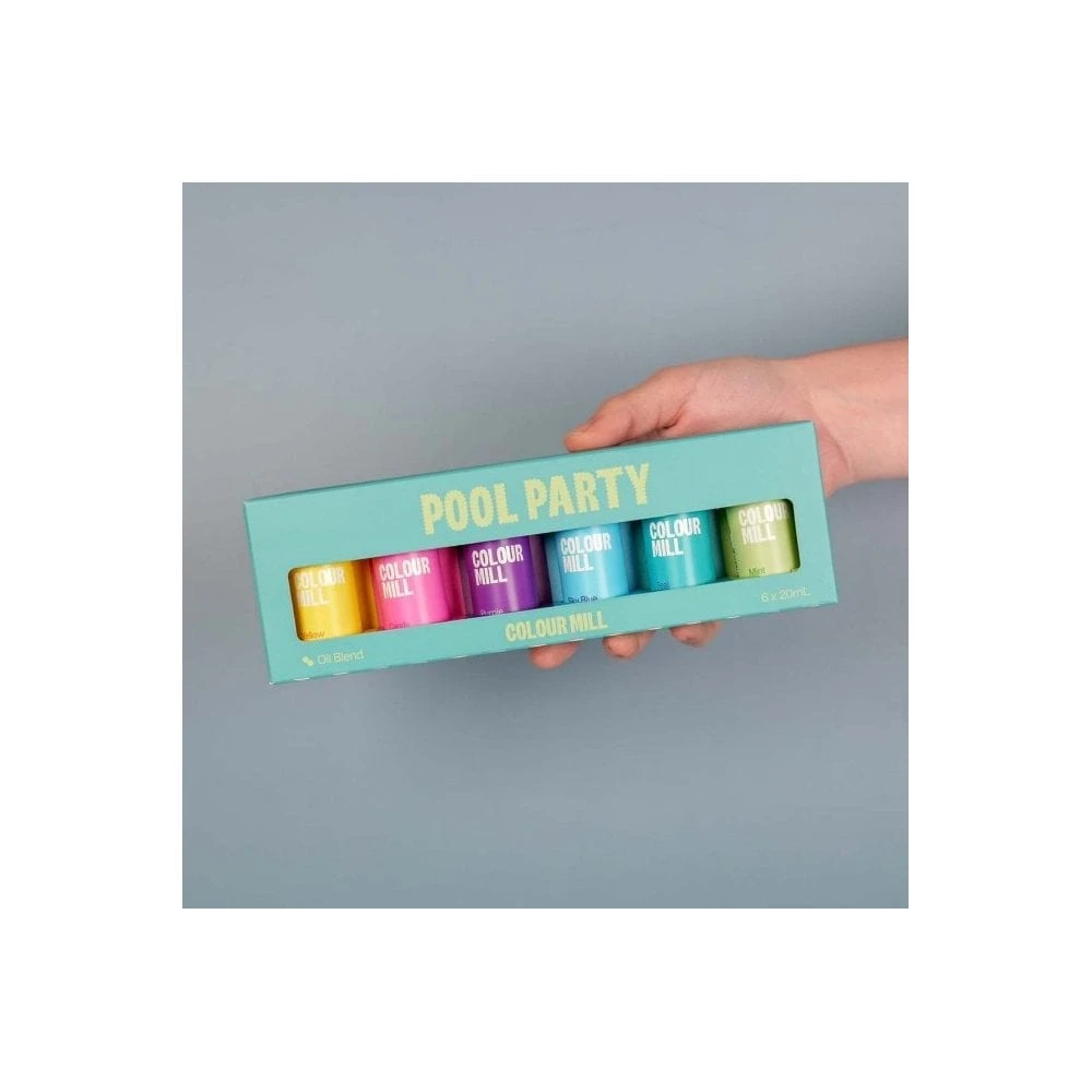 Colour Mill Next Generation Oil Based Food Colouring 20ml - Pool Party Pack Of 6 2 Colour Mill Next Generation Oil Based Food Colouring 20ml - Pool Party Pack Of 6 - Image 2