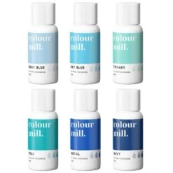 Colour Mill Next Generation Oil Based Food Colouring 20ml - Sea & Sky Theme Pack Of 6