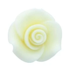 Culpitt Edible Sugar Soft Roses - Ivory - 25mm - Boxed 48 Pieces