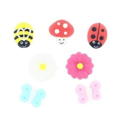 Culpitt Handmade Nature Mix Cake Decorating Sugar Decorations - 35mm - Pack Of 63