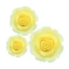 Culpitt Ombre Yellow Sugar Soft Roses - Mixed Pack Of 38mm, 50mm, 63mm - Boxed 12